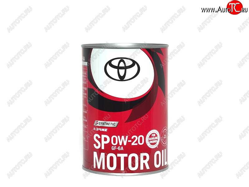 1 699 р. Масло моторное TOYOTA (металлическая канистра) 0W-20 SPGF6-A 1Л (Япония) TOYOTA 08880-14306  с доставкой в г. Кемерово
