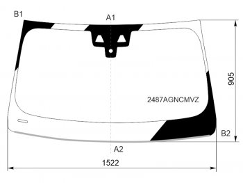 10 799 р. Стекло лобовое (Две камеры Датчик дождя Молдинг) BMW X3 17- FUYAO 2487AGNCMVZ  с доставкой в г. Кемерово. Увеличить фотографию 1