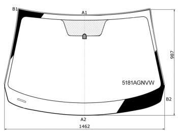 7 699 р. Стекло лобовое (Молдинг) Mazda 3 13-19  Axela 13-19 FUYAO 5181AGNVW  с доставкой в г. Кемерово. Увеличить фотографию 1