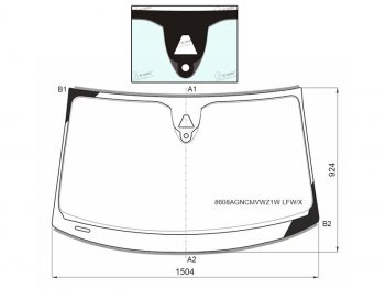 11 299 р. Стекло лобовое (Камера Датчик дождя Молдинг SPORTBACK) Audi A7 14-18 XYG 8608AGNCMVWZ1W LFW/X  с доставкой в г. Кемерово. Увеличить фотографию 1