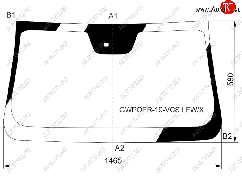 10 899 р. Стекло лобовое (Датчик дождя 4D PICK UP) Great Wall Poer 21- XYG GWPOER-19-VCS LFW/X  с доставкой в г. Кемерово