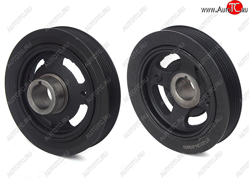 3 999 р. Шкив коленвала HYUNDAI SANTA FE 06-12AZERA 06-11IX35TUCSON 10MY 09-SONATA NF 05-10KIA CERATO II SAT ST-23124-2G600  с доставкой в г. Кемерово