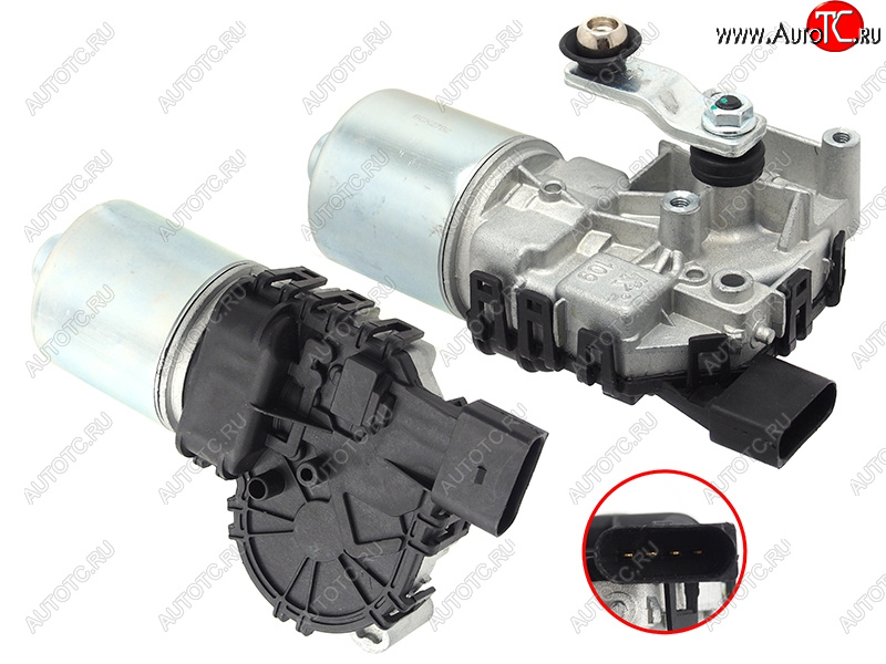 3 399 р. Мотор трапеции стеклоочистителя SKODA RAPID 13-2020-FABIA 15-VW POLO20-SEAT TOLEDO 13-19 SAT ST-299-0013  с доставкой в г. Кемерово