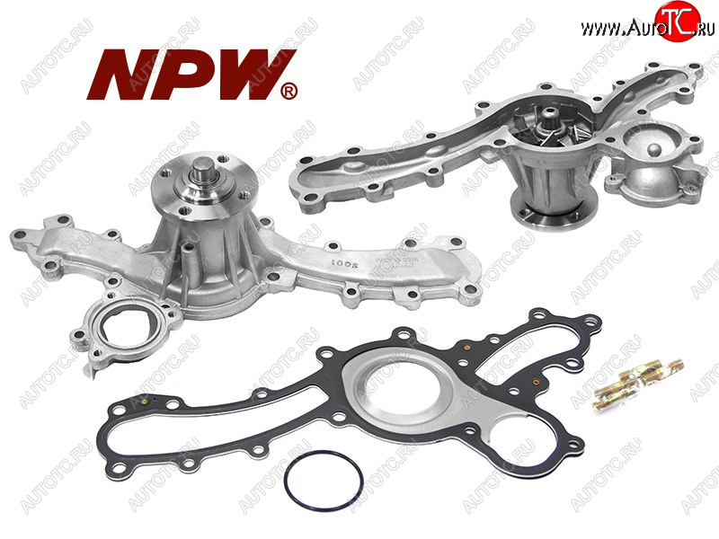 5 549 р. Насос водяного охлаждения TOYOTA 1GRFE 02- (с прокладкой) NPW T-156  с доставкой в г. Кемерово