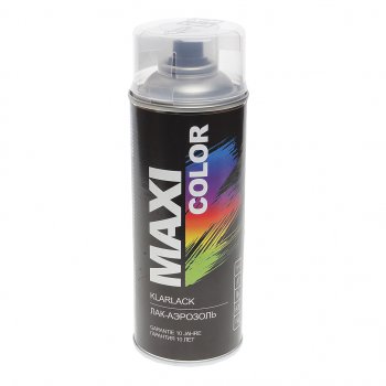529 р. Лак бесцветный аэрозоль 400мл MAXI COLOR MAXI COLOR 0005mx  с доставкой в г. Кемерово. Увеличить фотографию 1