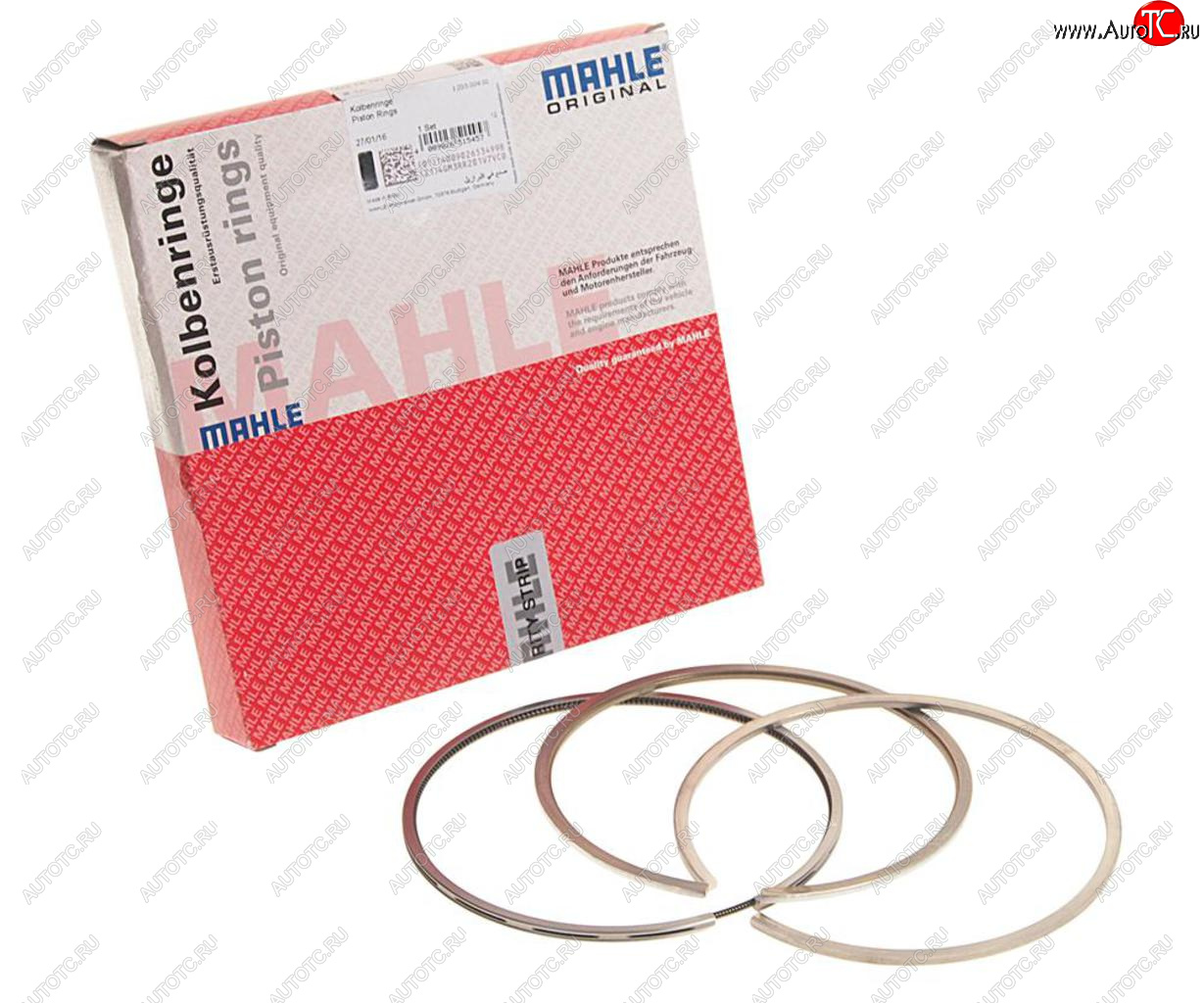 2 199 р. Кольца поршневые MERCEDES (OM422441442446447) d=128.00 (на 1 поршень) MAHLE MAHLE 00376n0  с доставкой в г. Кемерово