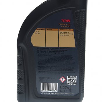 1 599 р. Масло моторное TITAN Formula II D 5W30 синт.1л FUCHS FUCHS 0059991007  с доставкой в г. Кемерово. Увеличить фотографию 2