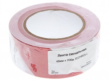 273 р. Лента сигнальная 48ммх200м TECHROLL TECHROLL 008102282014  с доставкой в г. Кемерово. Увеличить фотографию 1