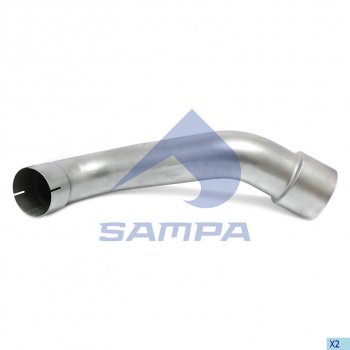 3 499 р. Труба глушителя промежуточная MERCEDES Axor SAMPA SAMPA 010.2284  с доставкой в г. Кемерово. Увеличить фотографию 1