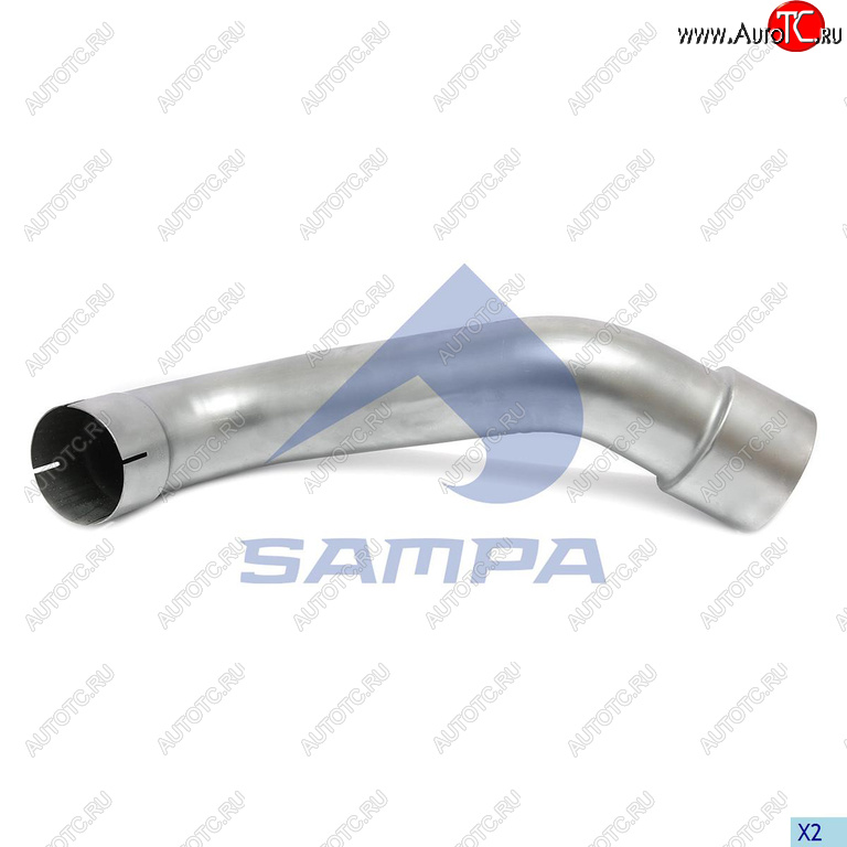 3 499 р. Труба глушителя промежуточная MERCEDES Axor SAMPA SAMPA 010.2284  с доставкой в г. Кемерово