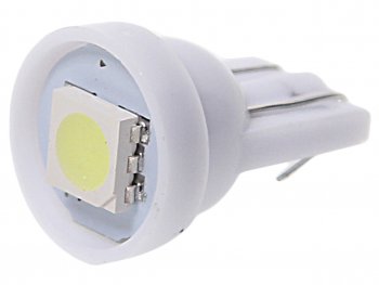 14 р. Лампа светодиодная 12V W5W T10 W2.1x9.5d 1 SMD 5050 White MEGA ELECTRIC MEGA ELECTRIC 010411w  с доставкой в г. Кемерово. Увеличить фотографию 1