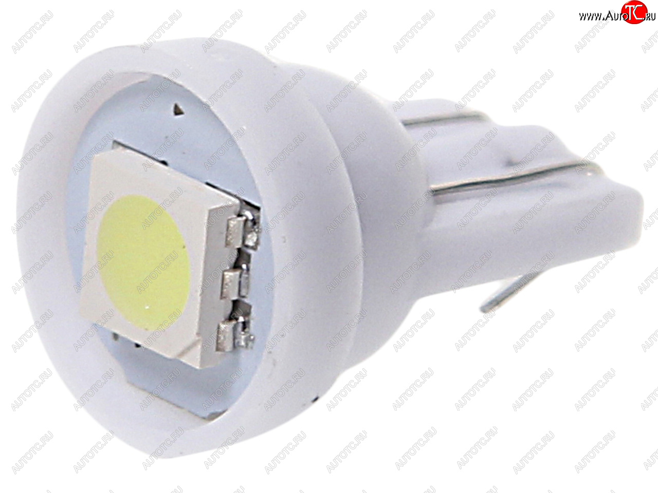 14 р. Лампа светодиодная 12V W5W T10 W2.1x9.5d 1 SMD 5050 White MEGA ELECTRIC MEGA ELECTRIC 010411w  с доставкой в г. Кемерово