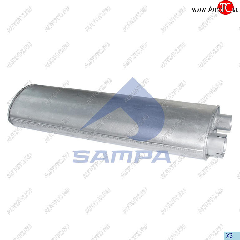 10 449 р. Глушитель MERCEDES 811-1514 овальный SAMPA SAMPA 010.462  с доставкой в г. Кемерово