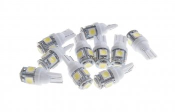 33 р. Лампа светодиодная 12V W5W T10 W2.1x9.5d 6000K 5 SMD 5050 White MEGA ELECTRIC MEGA ELECTRIC 010714w  с доставкой в г. Кемерово. Увеличить фотографию 1