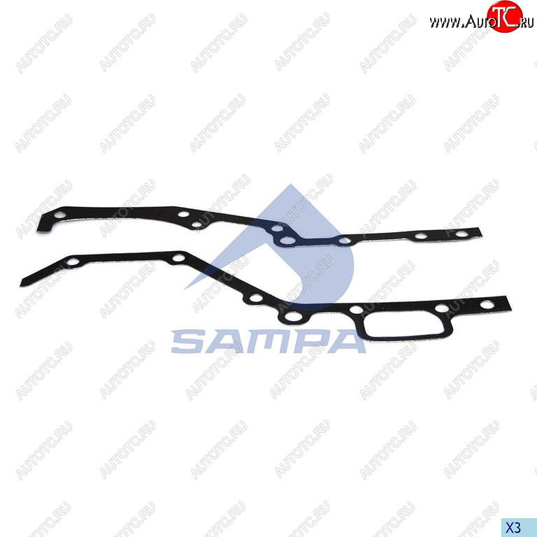 549 р. Прокладка MERCEDES дв.OM501,502,A,LA крышки двигателя задней SAMPA SAMPA 010.879  с доставкой в г. Кемерово