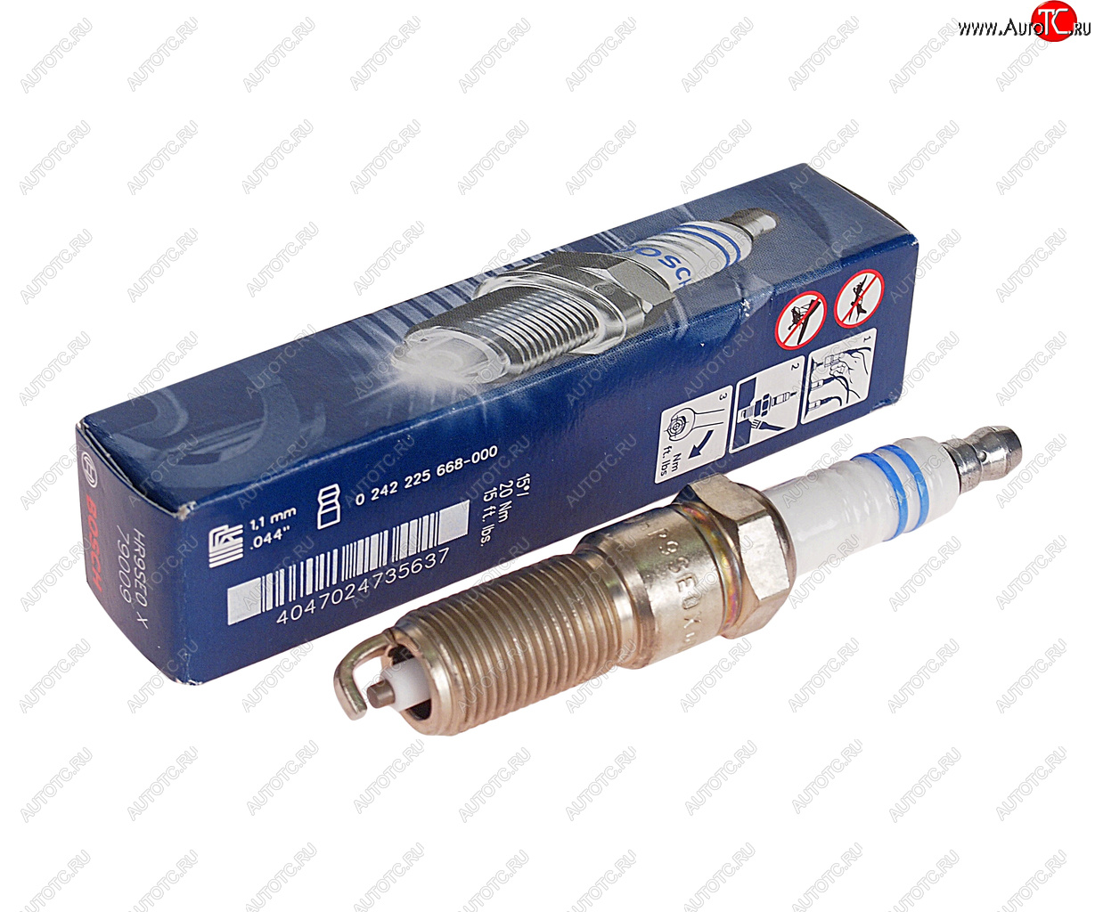 459 р. Свеча зажигания CHRYSLER Voyager (00-08) (2.4) BOSCH BOSCH 0242225668  с доставкой в г. Кемерово