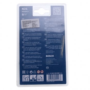299 р. Свеча зажигания WR9DC 0.8 комплект BOSCH BOSCH 0242225960  с доставкой в г. Кемерово. Увеличить фотографию 2