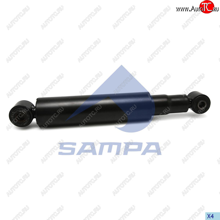 3 399 р. Амортизатор MAN TGS передний (409658 70x61 20x55 16x50 OO) SAMPA SAMPA 024.244-01  с доставкой в г. Кемерово