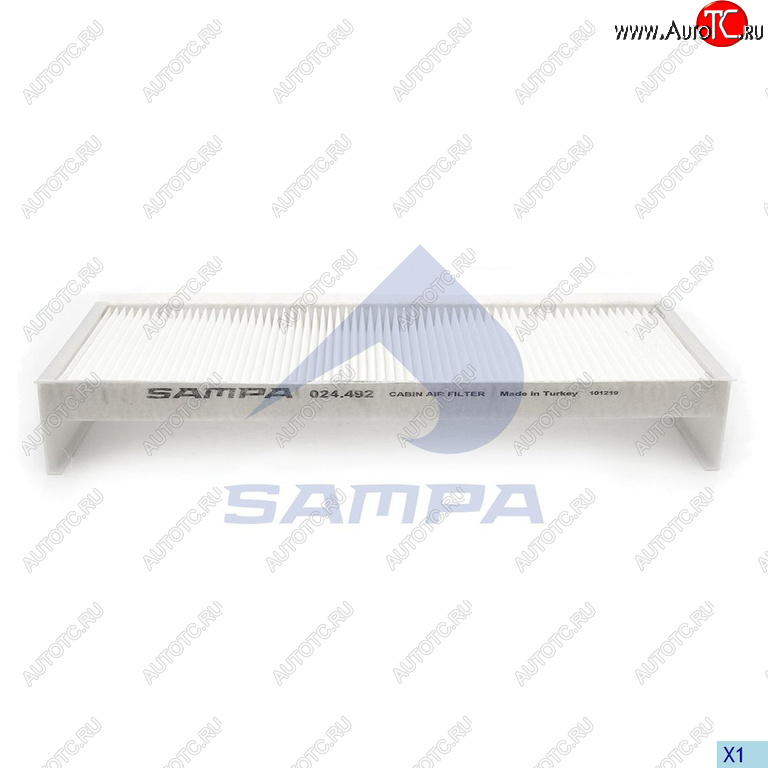 999 р. Фильтр воздушный салона MAN TGA,TGL,TGM SAMPA SAMPA 024.492-01  с доставкой в г. Кемерово