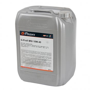 8 399 р. Масло дизельное G-PROFI MSI CI-4E5 10W40 псинт.20л G-ENERGY GAZPROMNEFT 0253140107  с доставкой в г. Кемерово. Увеличить фотографию 1