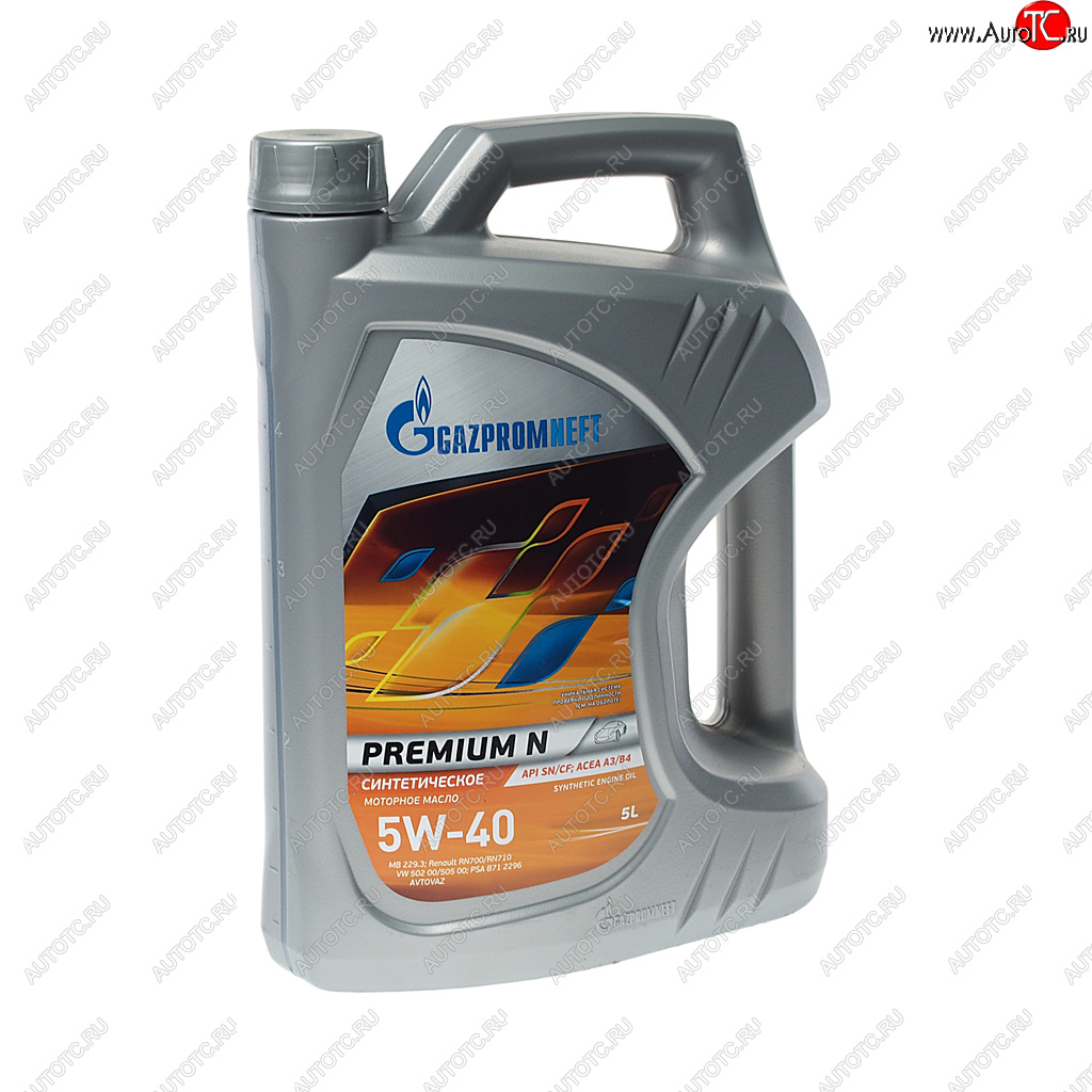 2 859 р. Масло моторное Premium N SNCFA3B4 5W40 синт.5л GAZPROMNEFT GAZPROMNEFT 0253140424  с доставкой в г. Кемерово