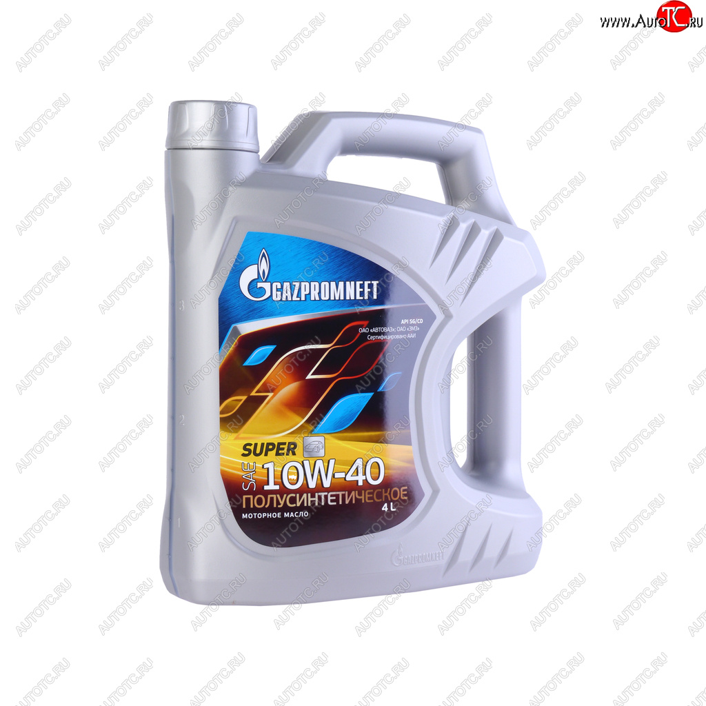 1 299 р. Масло моторное SUPER SGCD 10W40 псинт.4л GAZPROMNEFT GAZPROMNEFT 0253142142  с доставкой в г. Кемерово