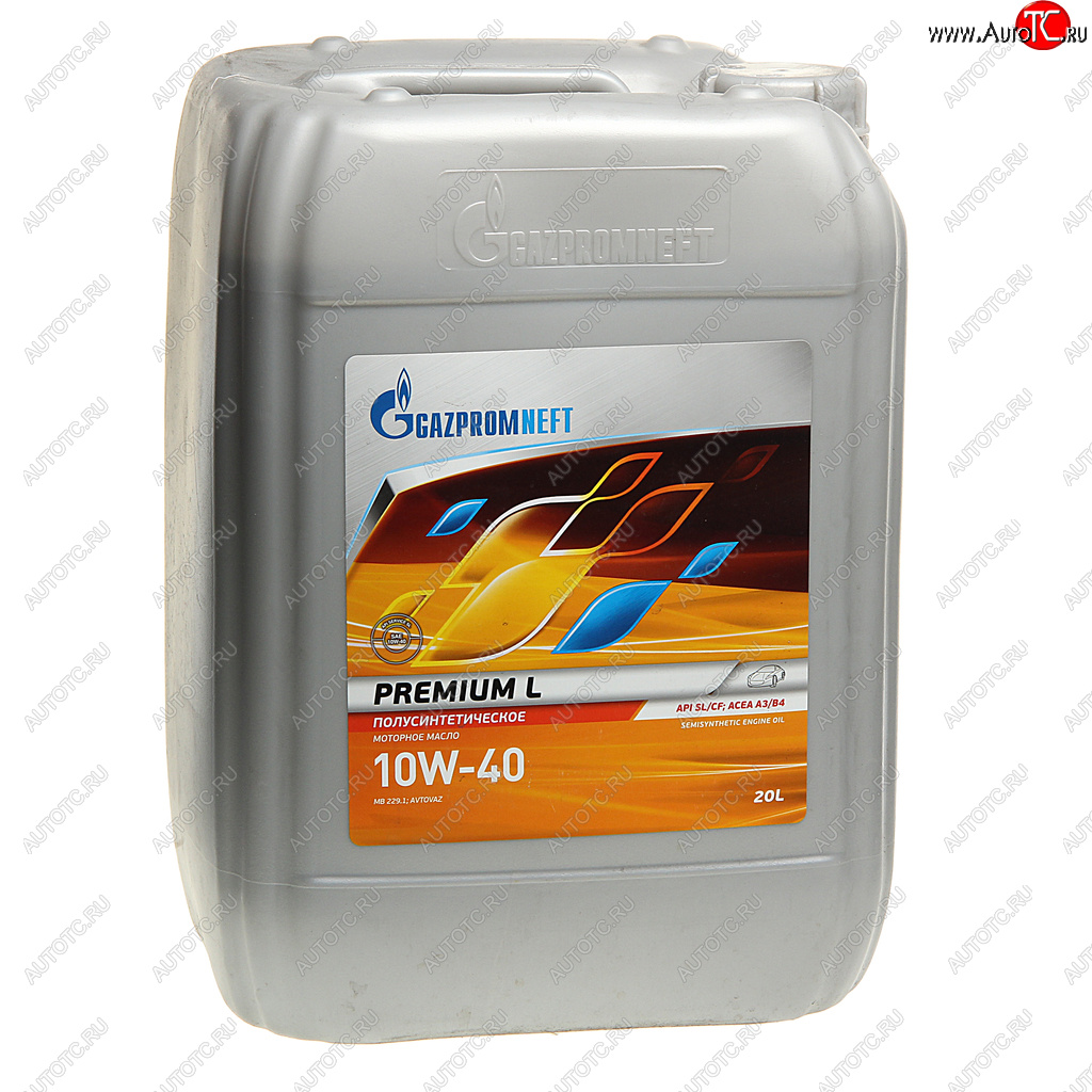 6 299 р. Масло моторное Premium L SLCF 10W40 псинт.20л17.83кг GAZPROMNEFT GAZPROMNEFT 0253142213  с доставкой в г. Кемерово