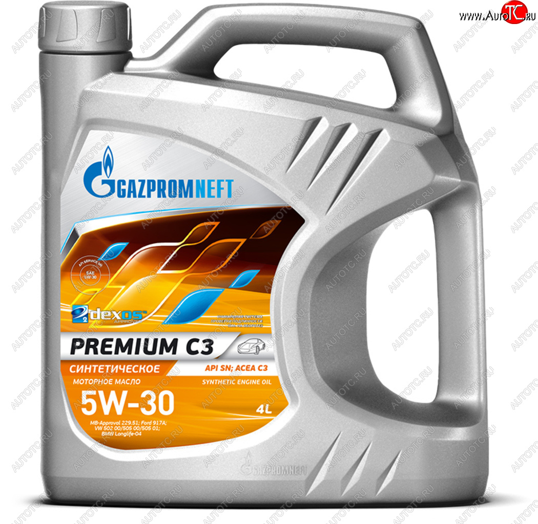 2 299 р. Масло моторное Premium C3SN 5W30 синт.4л GAZPROMNEFT GAZPROMNEFT 0253142230  с доставкой в г. Кемерово