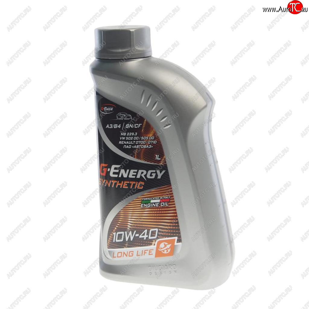 599 р. Масло моторное Synthetic Long Life SNCFA3B4 10W40 синт.1л G-ENERGY GAZPROMNEFT 0253142394  с доставкой в г. Кемерово