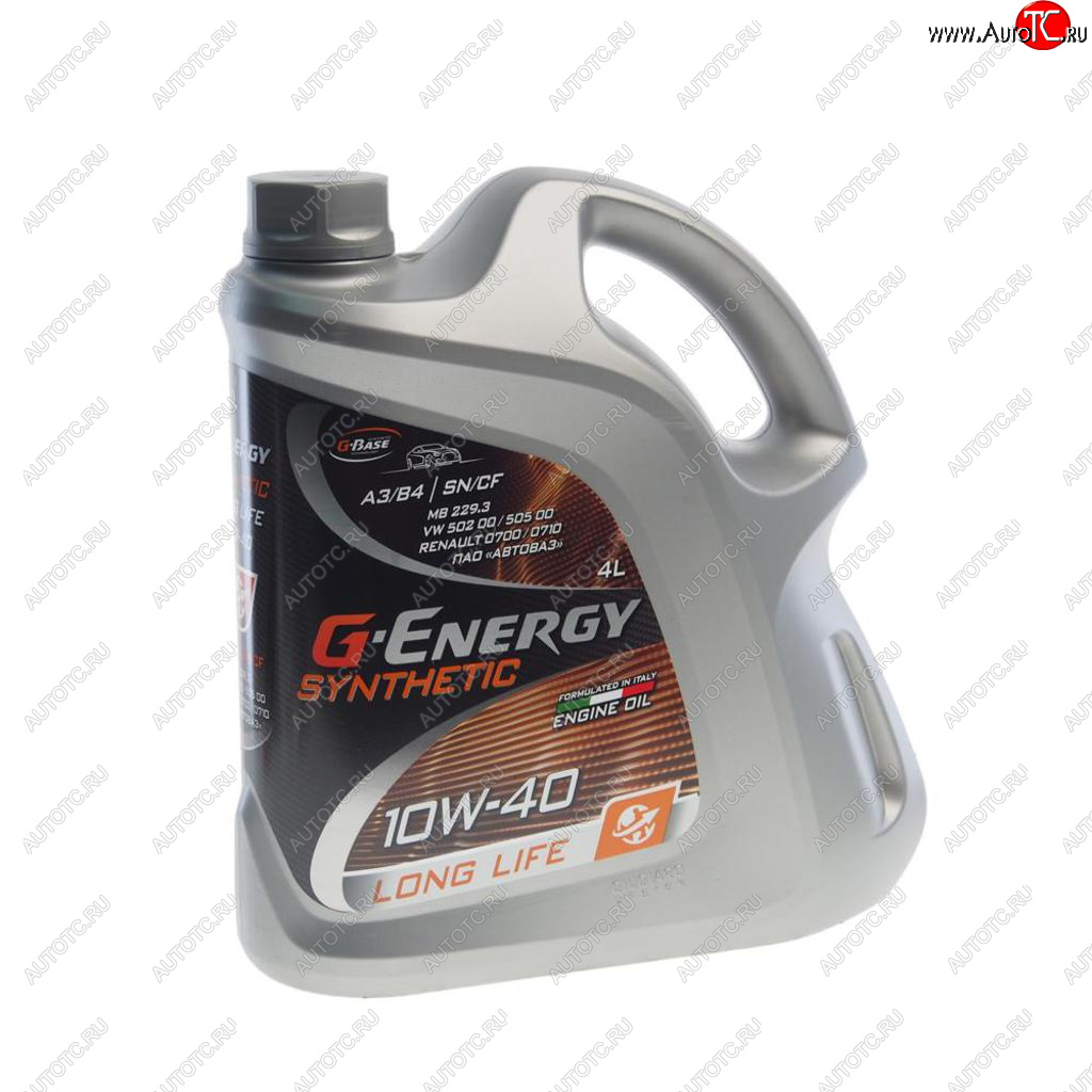 2 099 р. Масло моторное Synthetic Long Life SNCFA3B4 10W40 синт.4л G-ENERGY GAZPROMNEFT 0253142395  с доставкой в г. Кемерово