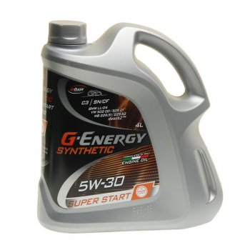 2 499 р. Масло моторное Synthetic Super Start SPC2C3 5W30 синт.4л G-ENERGY GAZPROMNEFT 0253142400  с доставкой в г. Кемерово. Увеличить фотографию 1