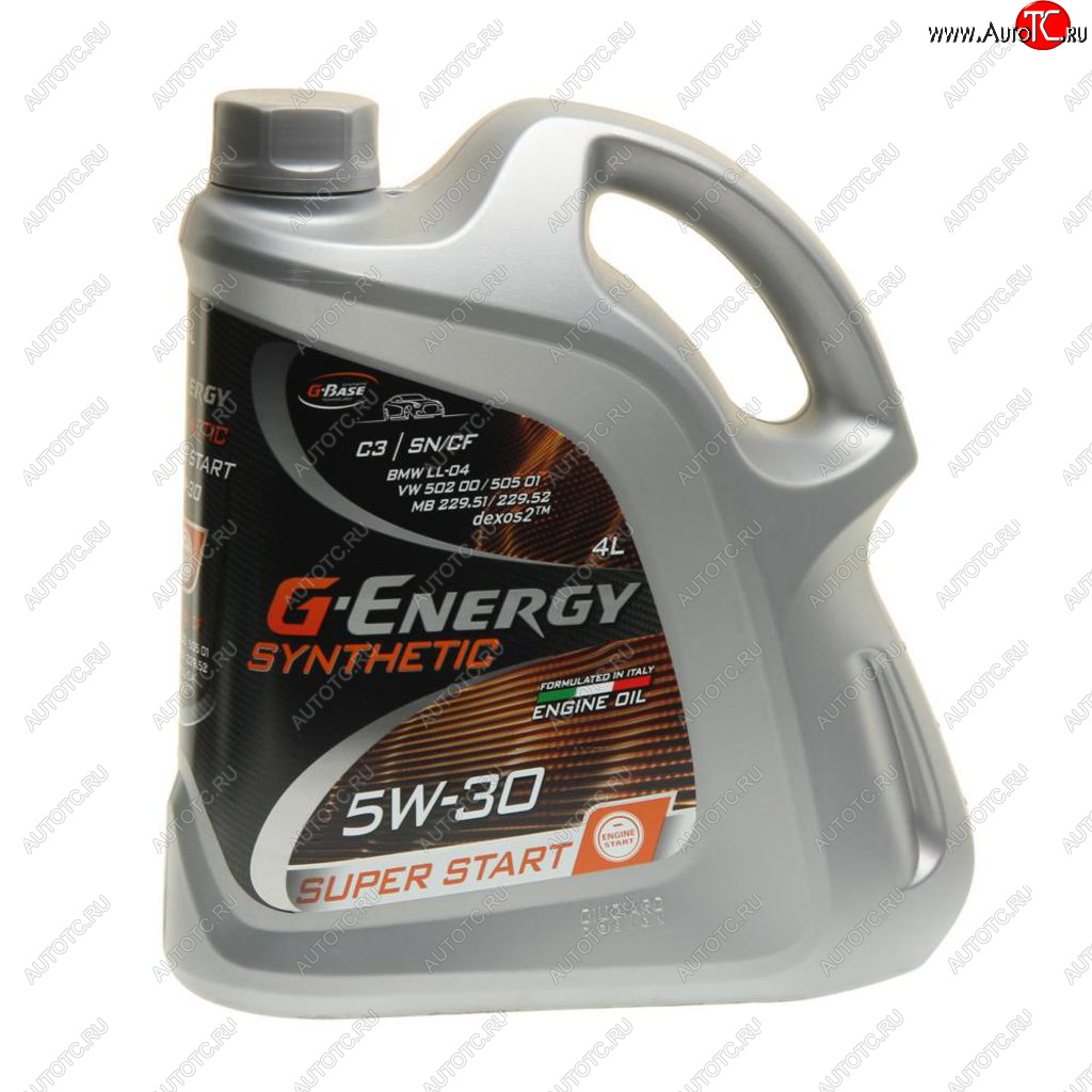 2 499 р. Масло моторное Synthetic Super Start SPC2C3 5W30 синт.4л G-ENERGY GAZPROMNEFT 0253142400  с доставкой в г. Кемерово