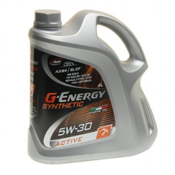 2 499 р. Масло моторное Synthetic Active SNCFA3B4 5W30 синт.4л G-ENERGY GAZPROMNEFT 0253142405  с доставкой в г. Кемерово. Увеличить фотографию 1