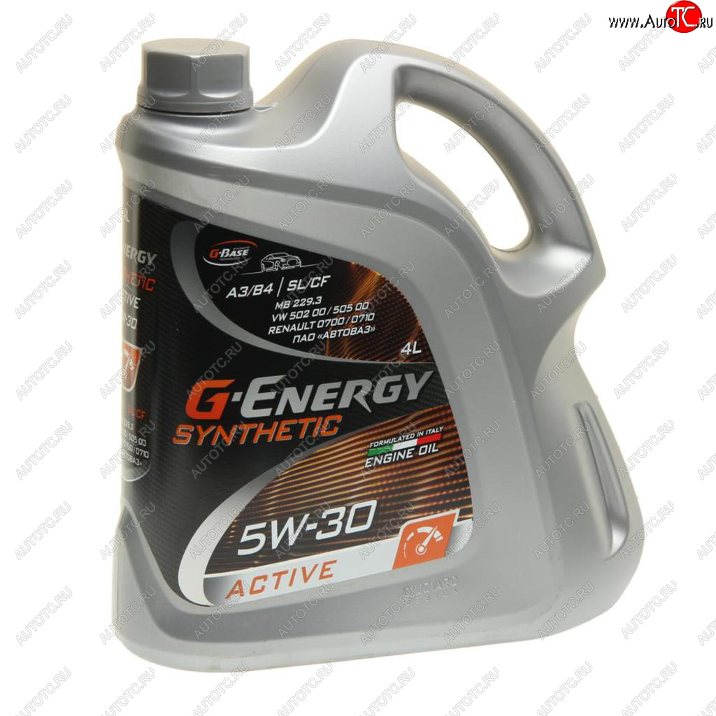 2 499 р. Масло моторное Synthetic Active SNCFA3B4 5W30 синт.4л G-ENERGY GAZPROMNEFT 0253142405  с доставкой в г. Кемерово