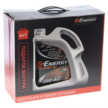 2 399 р. Масло моторное Synthetic Active SNCFA3B4 5W40 синт.4+1л G-ENERGY GAZPROMNEFT 0253142410a  с доставкой в г. Кемерово. Увеличить фотографию 3