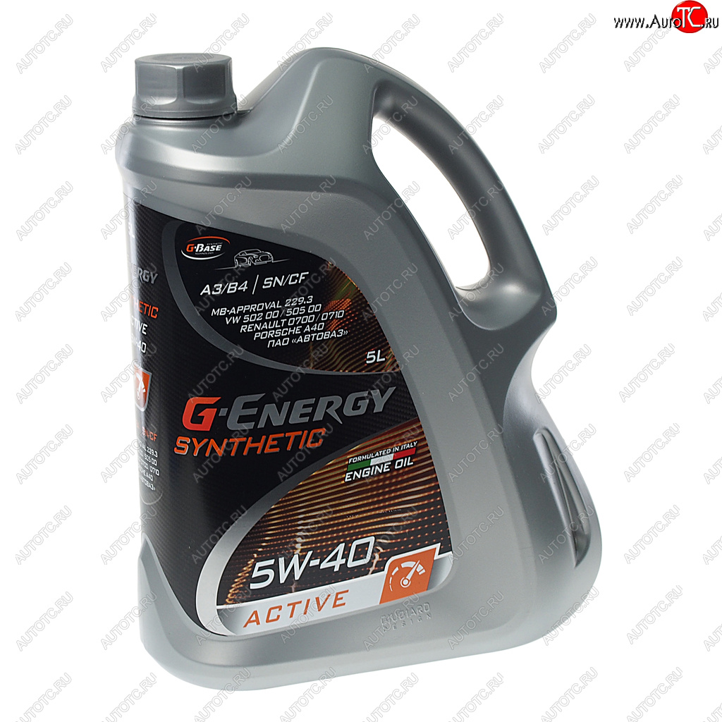 2 899 р. Масло моторное Synthetic Active SNCFA3B4 5W40 синт.5л G-ENERGY GAZPROMNEFT 0253142411  с доставкой в г. Кемерово
