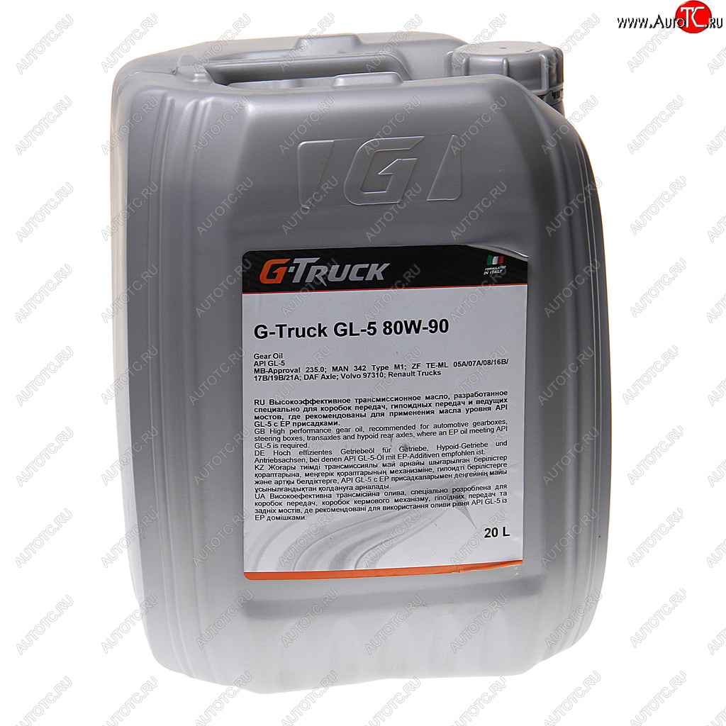 8 899 р. Масло трансмиссионное G-Truck GL-5 80W90 псин.20л G-ENERGY GAZPROMNEFT 0253640025  с доставкой в г. Кемерово