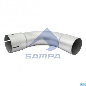 1 749 р. Труба глушителя промежуточная MAN TGL SAMPA SAMPA 025.372  с доставкой в г. Кемерово. Увеличить фотографию 1