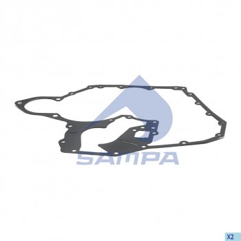 839 р. Прокладка MAN L2000,TGL,TGM дв.D0834,0836 крышки двигателя передней SAMPA SAMPA 025.458  с доставкой в г. Кемерово. Увеличить фотографию 1