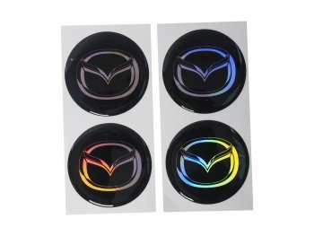 Эмблема диска колесного MAZDA (6см) комплект 4шт. AUTOSTICKERS 02567