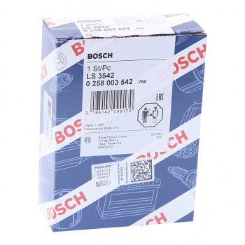7 199 р. Датчик кислорода HONDA CR-V BOSCH BOSCH 0258003542  с доставкой в г. Кемерово. Увеличить фотографию 2