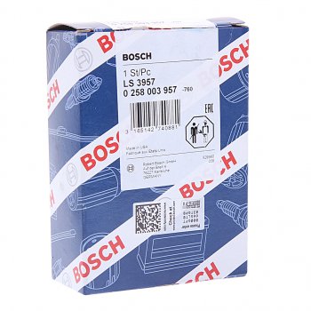 5 749 р. Датчик кислорода VW AUDI SEAT VOLVO FIAT FERRARI 3 контакта BOSCH BOSCH 0258003957  с доставкой в г. Кемерово. Увеличить фотографию 2