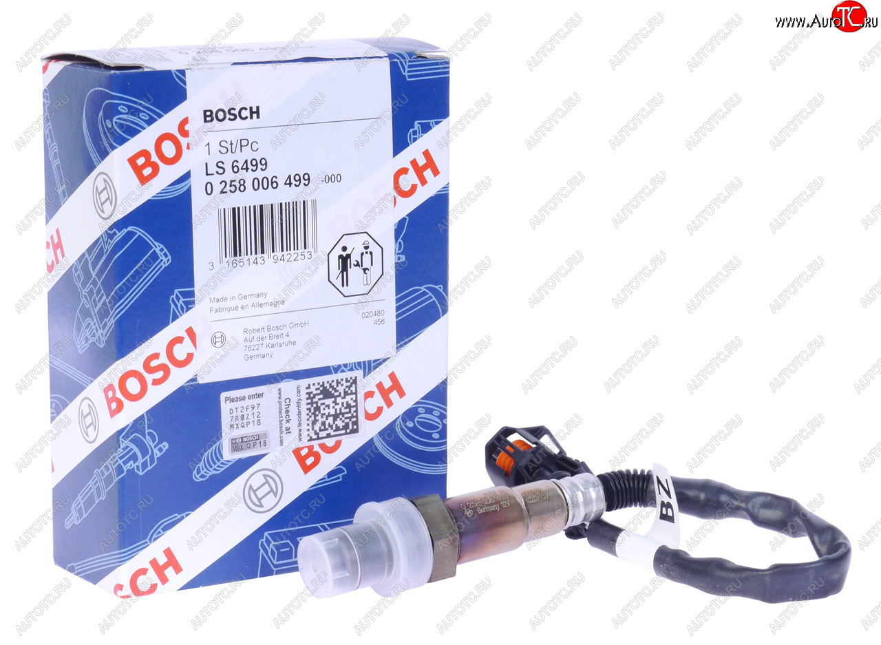 6 449 р. Датчик кислорода OPEL Astra H,Corsa D (Z12XEPZ14XEP) BOSCH BOSCH 0258006499  с доставкой в г. Кемерово