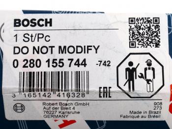 6 849 р. Форсунка MERCEDES ML (W163) топливная BOSCH BOSCH 0280155744  с доставкой в г. Кемерово. Увеличить фотографию 6