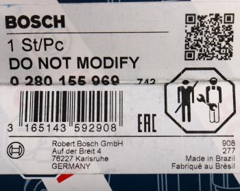 3 499 р. Форсунка BMW 3 (E30) топливная BOSCH BOSCH 0280155969 BOSCH 0280155969  с доставкой в г. Кемерово. Увеличить фотографию 6