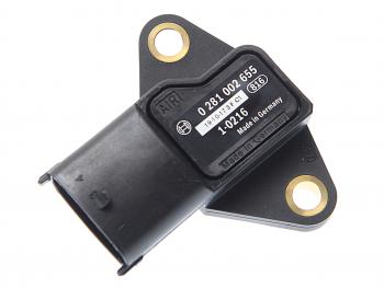 4 999 р. Датчик давления MAN TGA,TGL,TGX наддува (необходим переходник F00C3G1902) BOSCH BOSCH 0281002655  с доставкой в г. Кемерово. Увеличить фотографию 1