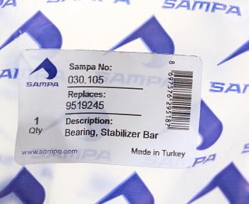 879 р. Втулка стабилизатора VOLVO FH переднегозаднего (57.5x10088x95мм) SAMPA SAMPA 030.105  с доставкой в г. Кемерово. Увеличить фотографию 2