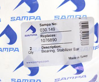 245 р. Втулка стабилизатора VOLVO FH12,16 переднего (40x88x56мм) SAMPA SAMPA 030.149  с доставкой в г. Кемерово. Увеличить фотографию 2