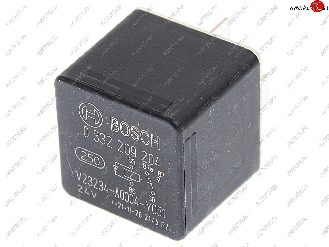 589 р. Реле SCANIA IVECO MAN DAF (24V 20A) с диодом BOSCH BOSCH 0332209204  с доставкой в г. Кемерово