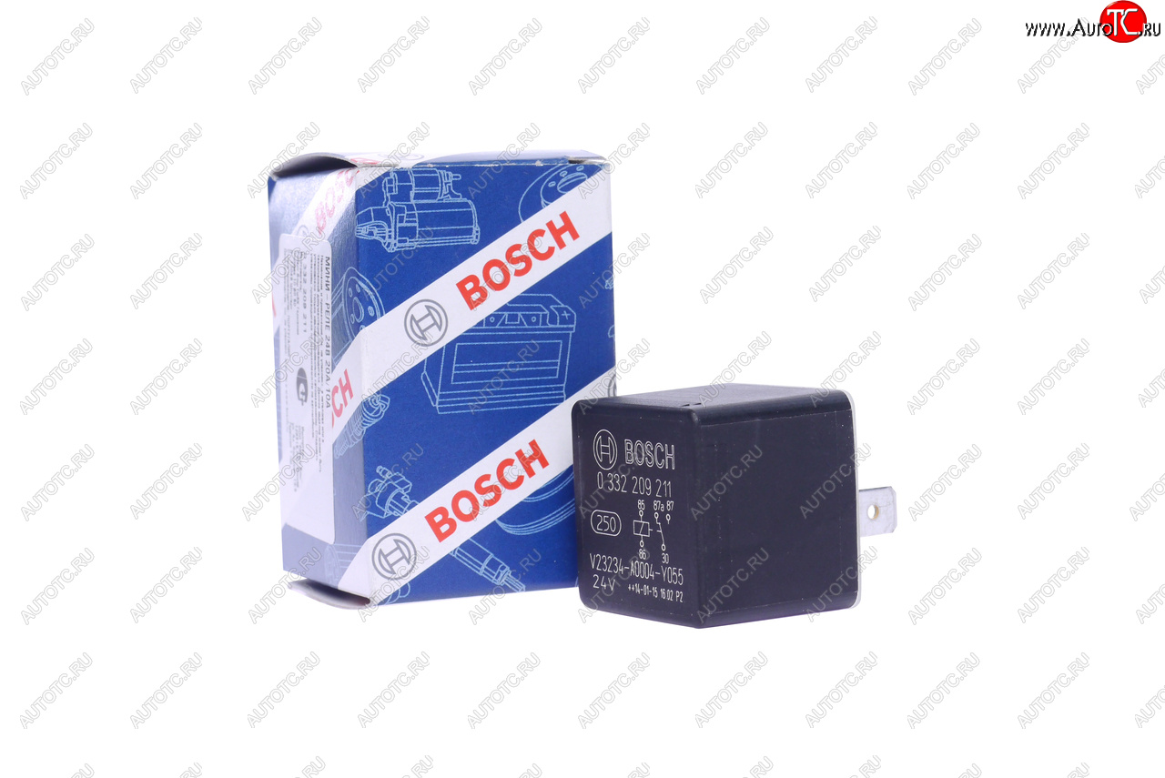 459 р. Реле MAN MERCEDES пять контактов (24V,20A) BOSCH BOSCH 0332209211  с доставкой в г. Кемерово